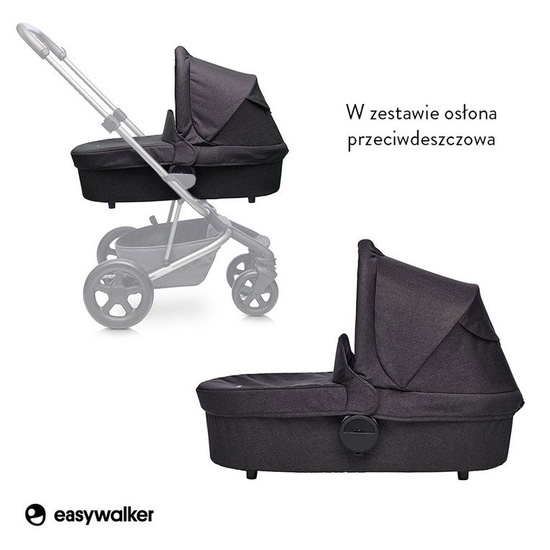 Easywalker Harvey Gondola do wózka Coal Black