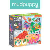 Mudpuppy Puzzle podłogowe Park dinozaurów z elementami specjalnymi 25 elementów 2+