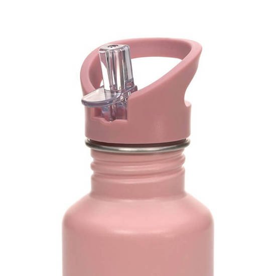 Butelka - bidon ze stali nierdzewnej z dodatkową zakrętką z ustnikiem 500 ml Adventure rose, Lassig 