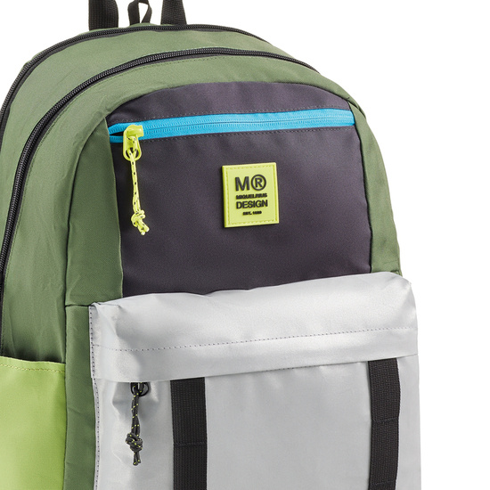 Plecak trzykomorowy Amsterdam Miquelrius - Rider Green 28L